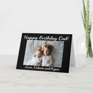 Tarjeta personalizada papá de la foto del feliz