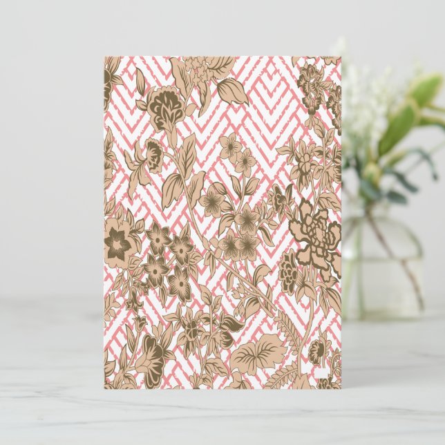 Tarjeta personalizada para anunciar la fecha | Inv (Anverso de pie)