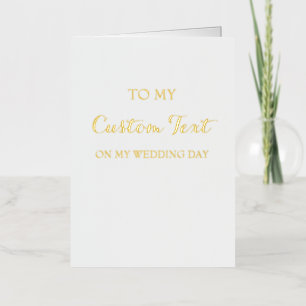 Tarjeta personalizada para el día de la boda