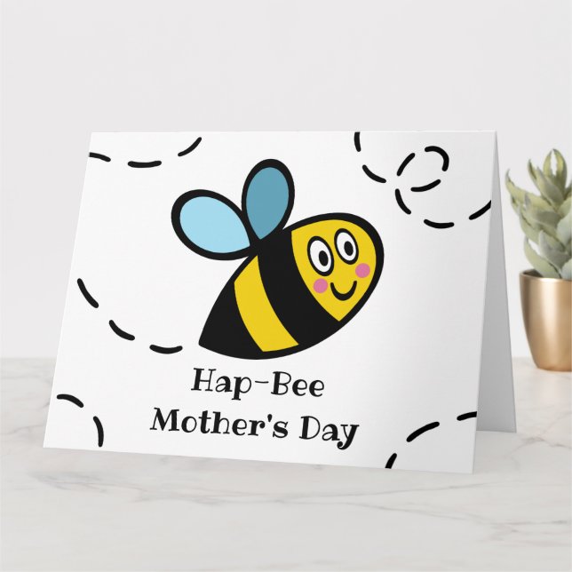 Tarjeta personalizada para el día de la madre de B (Planta pequeña)