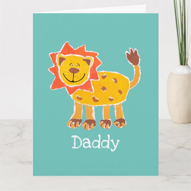 Tarjeta personalizada para el día del padre de un  (Anverso)