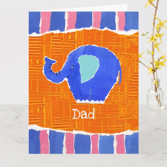 Tarjeta personalizada para el día del padre del el (flor amarilla)