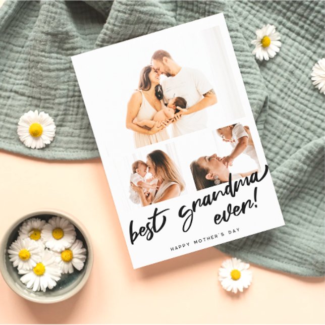 Tarjeta personalizada para la abuela con foto del  (Subido por el creador)