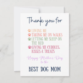 Tarjeta personalizada para Mamá Perro