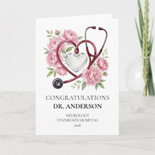Tarjeta personalizada para médico, enfermera: Feli