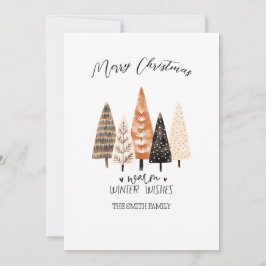 Tarjeta personalizada para navidades, deseos de ta