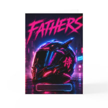 Tarjeta personalizada para papá motociclista