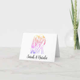 Tarjeta personalizada para parejas queer