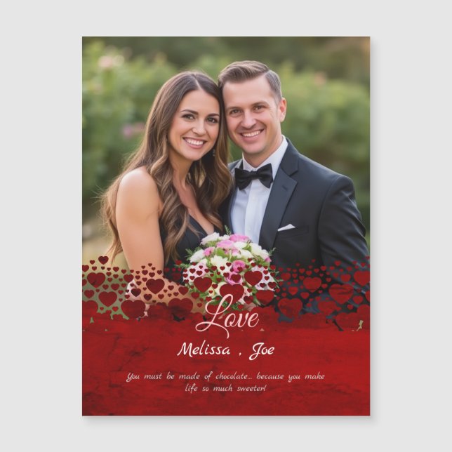 Tarjeta personalizada PhotoValentine Day de Sweet  (Anverso)