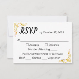 Tarjeta personalizada RSVP Respons
