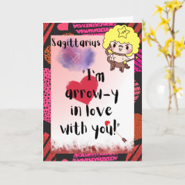 Tarjeta personalizada Sagittarius Zodiac Valentine