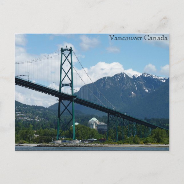 Tarjeta personalizada Vancouver Postcards Lions Ga (Anverso)