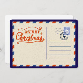 Tarjeta Personalizada Vintage Retro del Polo Norte