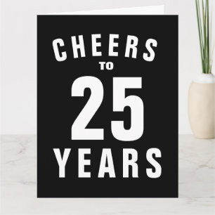 Tarjeta Personalizado 25º saludo de aniversario de boda de