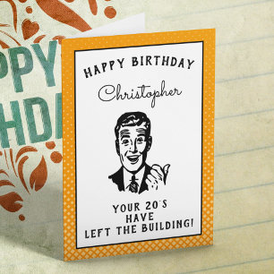 Tarjeta Personalizado 30° cumpleaños sobre la colina Graci