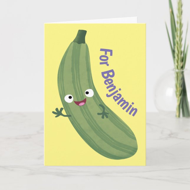 Tarjeta personalizado alegre y lindo ilustracion (Anverso)