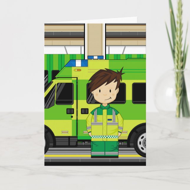 Tarjeta Personalizado Ambulancia y EMT (Anverso)