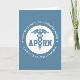 Tarjeta Personalizado APRN Enfermero registrado de práctic