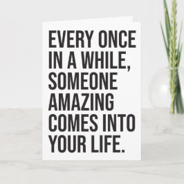 Tarjeta PERSONALIZADO Aquí estoy Sarcasmo Humor Romántico 