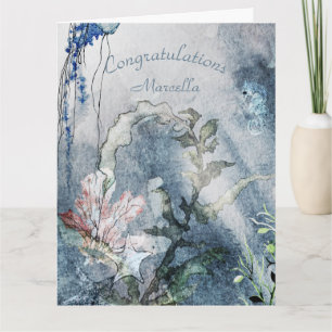 Tarjeta Personalizado bajo la costa del mar