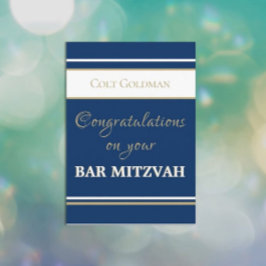 Tarjeta Personalizado Bar Mitzvah Congrats