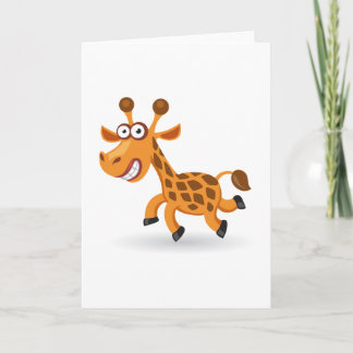 Tarjeta Personalizado bebé Giraffe