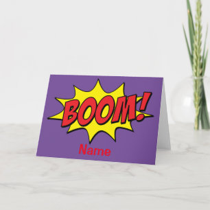 Tarjeta Personalizado Boom Thunder_Cove