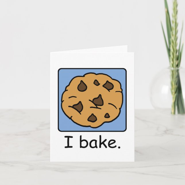 Tarjeta Personalizado Clip Art Yummy Chocolate Cookie (Anverso)
