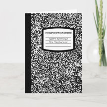 Personalizado Composition Book School Profesor Cum