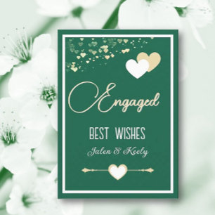 Tarjeta ¡Personalizado! Compromiso de parejas perfectas