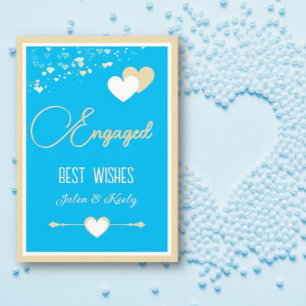 Tarjeta Personalizado! Compromiso perfecto de parejas