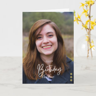 Tarjeta Personalizado Cumpleaños Minimalista Moderno