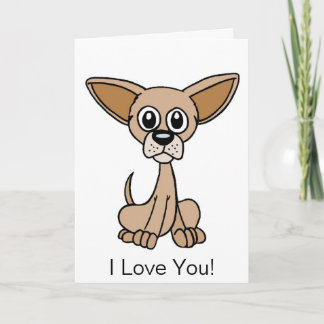 Tarjeta Personalizado Cute Chihuahua 1