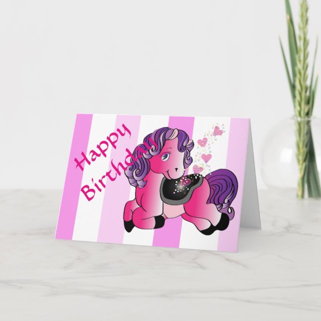 Tarjeta Personalizado Cute feliz pequeño personalizado pon (Anverso)
