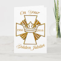 Personalizado Date Golden Jubilee Felicitaciones,