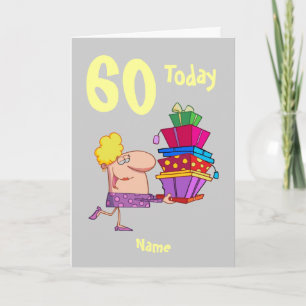 Tarjeta personalizado de 60 años personalizada