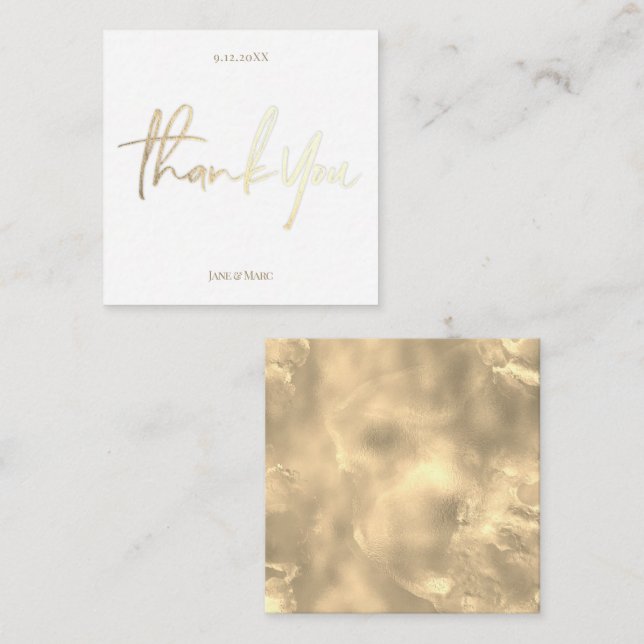 Tarjeta Personalizado de agradecimiento con sobres (Anverso / Reverso)