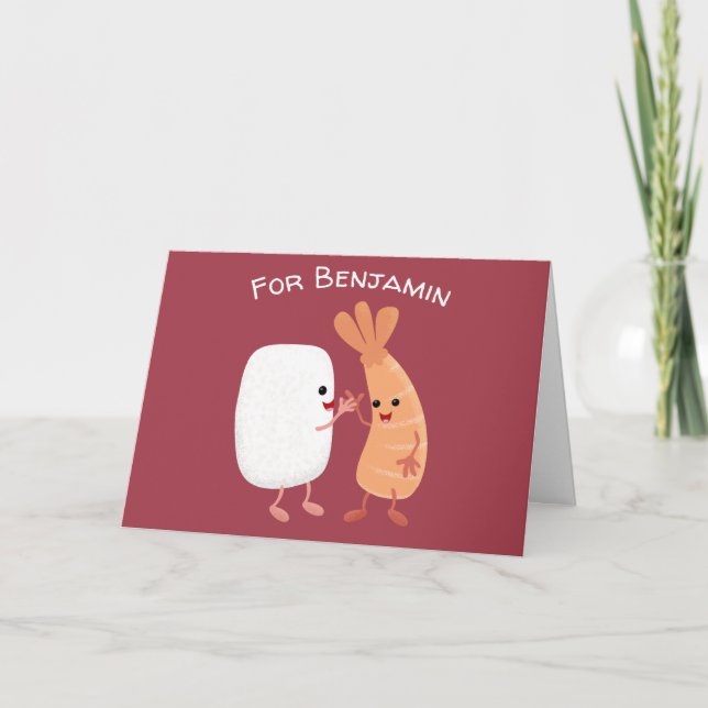 Tarjeta Personalizado de amigos de la pradera de arroz dul (Anverso)