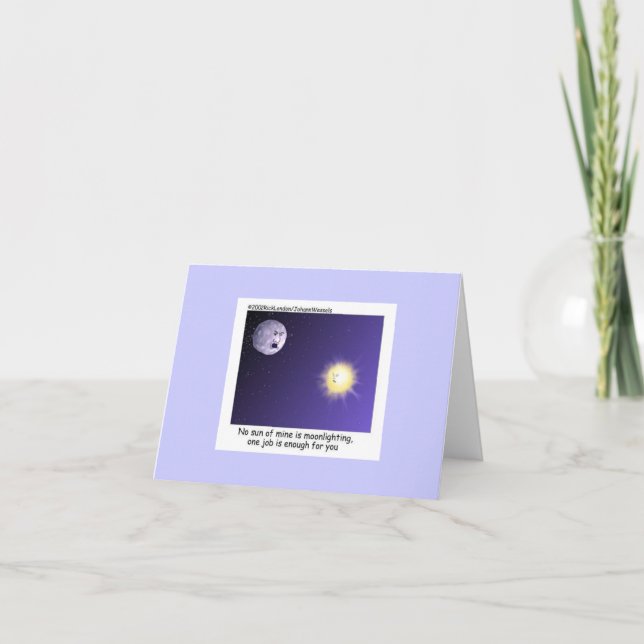 Tarjeta Personalizado De Astronomía De Moonlight En Tarjet (Anverso)