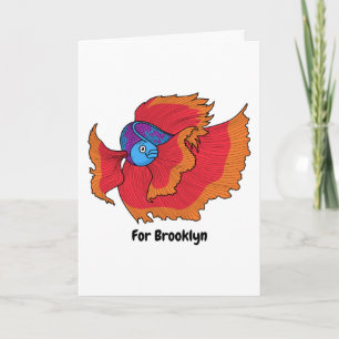 Tarjeta Personalizado de betas de pescado de los cimbros