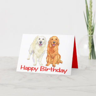 Tarjeta Personalizado de Cachorro Golden Retriever Perro H