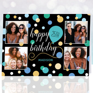 Tarjeta Personalizado de cualquier edad, feliz cumpleaños,