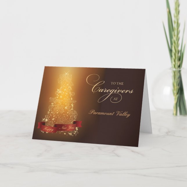 Tarjeta Personalizado de cuidadores gracias a los Navidade (Anverso)