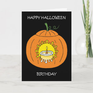 Tarjeta Personalizado de cumpleaños de Halloween de 19 año