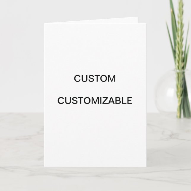 Tarjeta Personalizado de diseño Personalizar en blanco (Anverso)