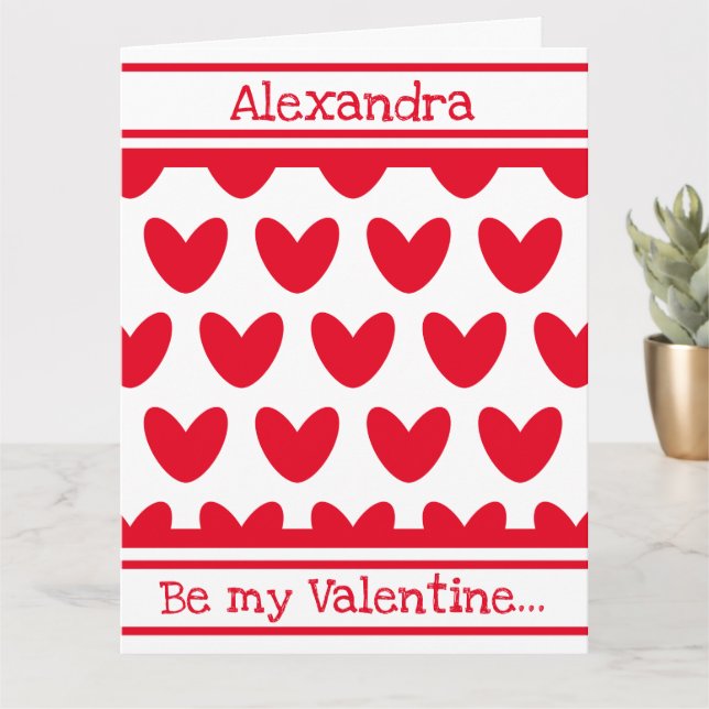Tarjeta personalizado de El día de San Valentín de (Planta pequeña)