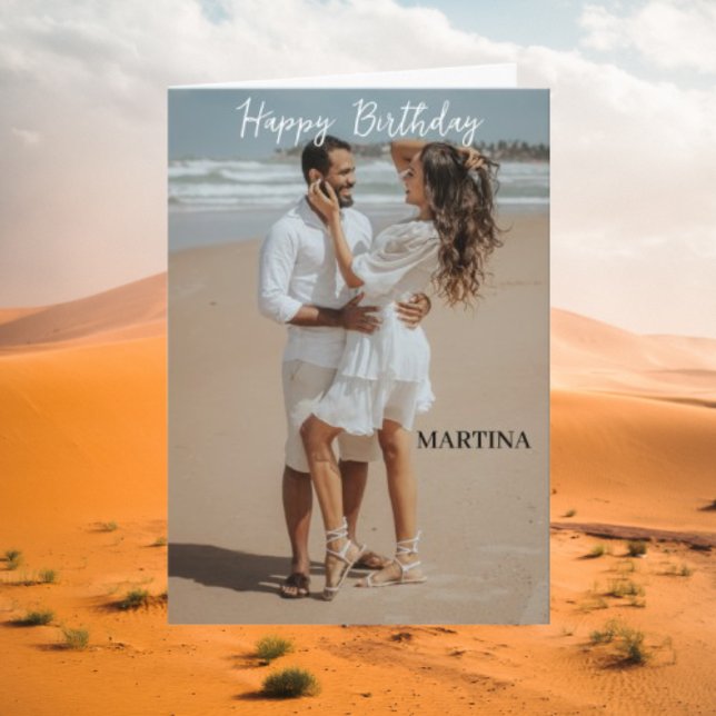 Tarjeta Personalizado de escritura simple moderna foto fel (Subido por el creador)