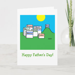 Tarjeta Personalizado de especias del Día del Padre Humorí