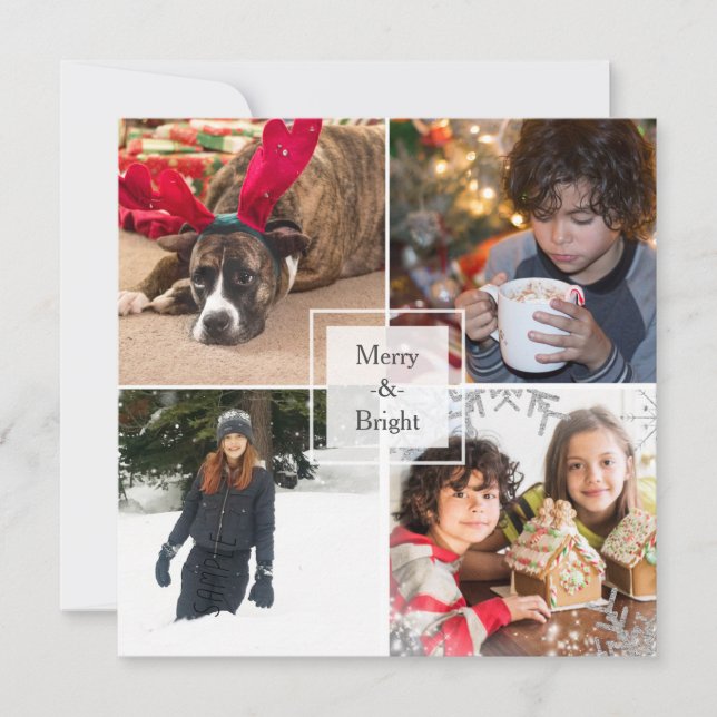 Tarjeta Personalizado de felicitación por festivid (Anverso)