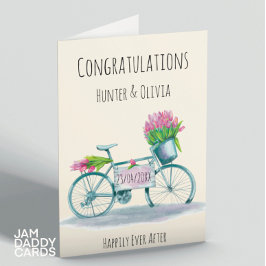 Tarjeta Personalizado de felicitaciones de boda